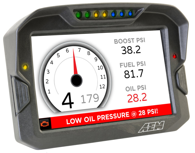 AEM CD-7 Logging GPS Enabled Race Dash Carbon Fiber Digital Display w/o VDM (CAN Input Only) 30-5703