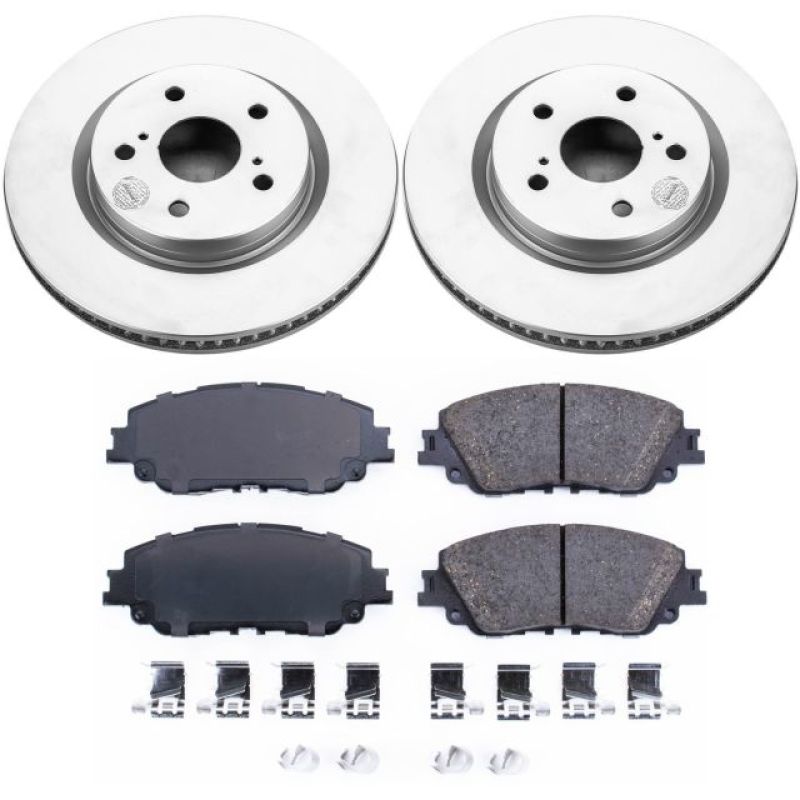 Power Stop 2019 Toyota Avalon Front Z17 Evolution Geomet Coated Brake Kit CRK7895