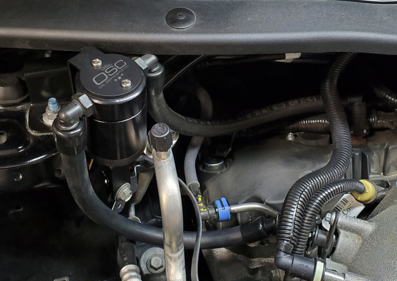 J&L 13-19 Ford Explorer Sport EcoBoost V6 Passenger Side Oil Separator 3.0 - Black Anodized 3022P-B