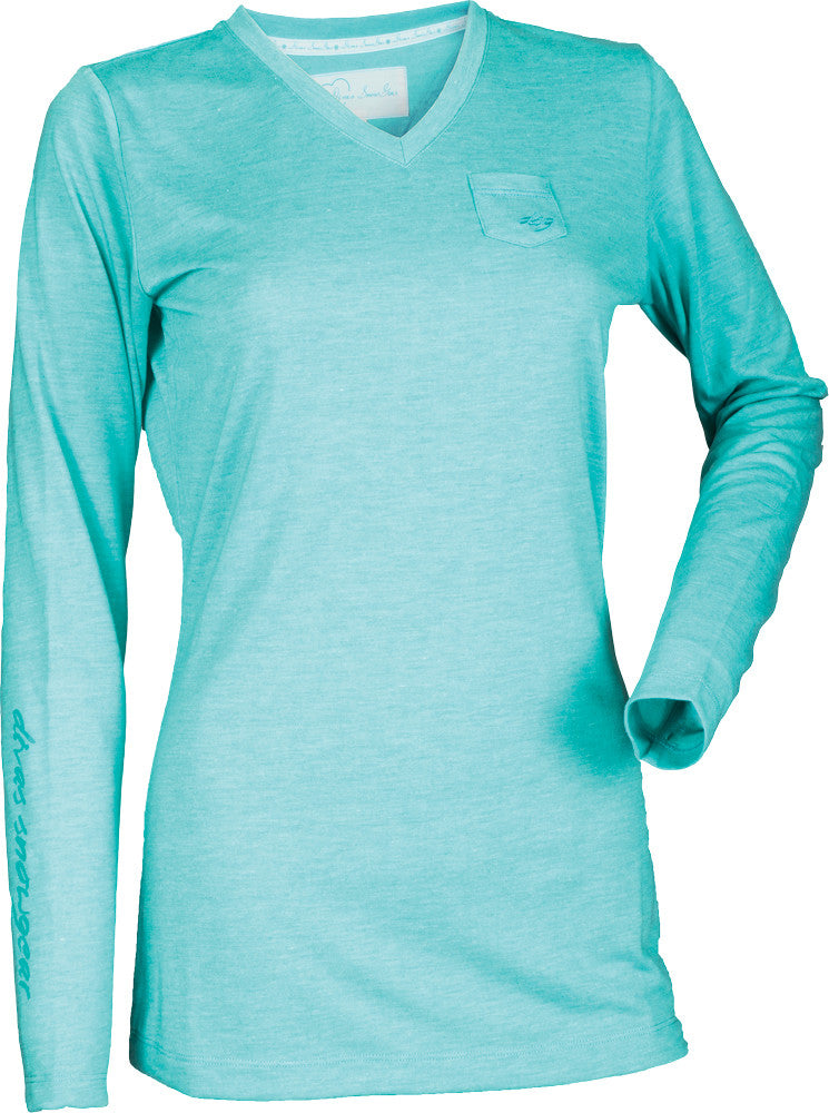 DSG Simple Long Sleeve Tee Teal X 35561