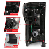 ANZO 2015-2017 Ford F-150 LED Taillights Black 311285