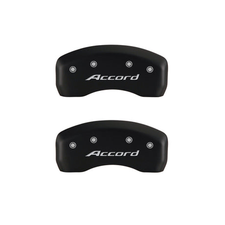 MGP 4 Caliper Covers Engraved Front Accord Engraved Rear Accord Red finish silver ch 20207SACCRD