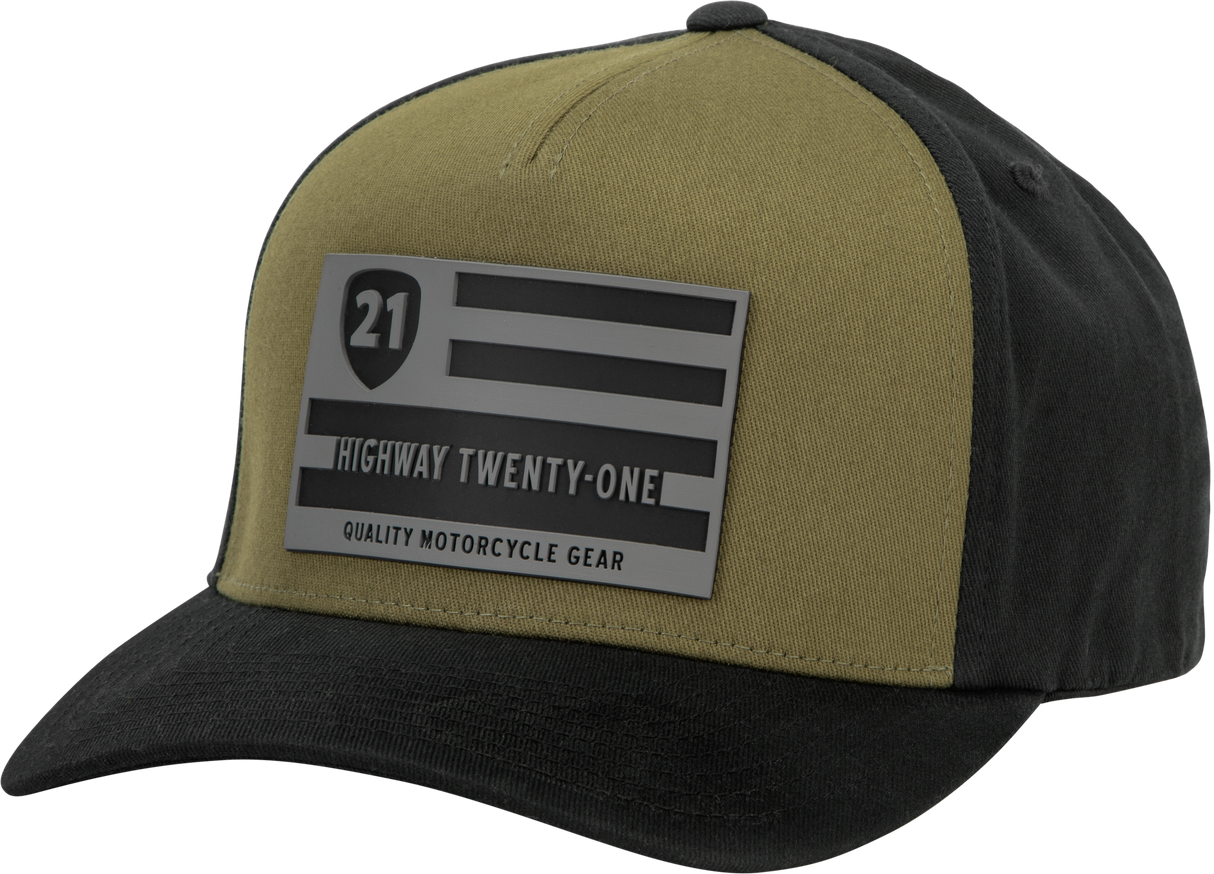 HIGHWAY 21 Patriot Hat Green/Black Lg/Xl 489-2009L
