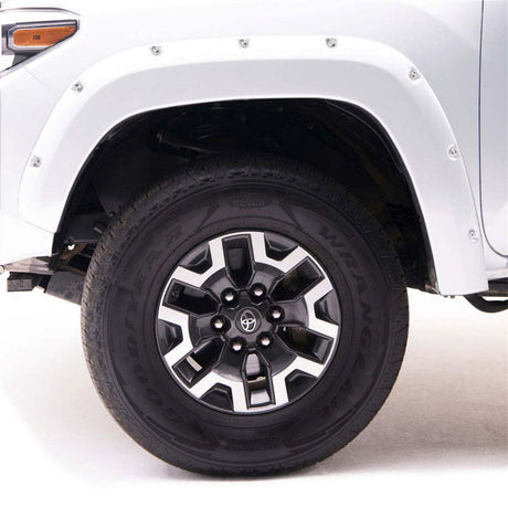 EGR 16+ Toyota Tacoma w/Mudflap Bolt-On Look Color Match Fender Flares - Set - Super White 795084-040