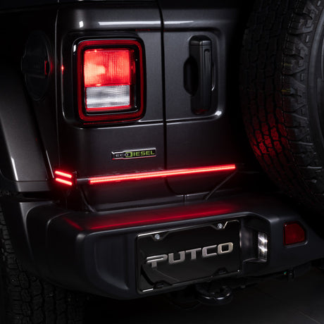 Putco 18-22 Jeep Wrangler JL/19-22 Ram 1500 18in Split Light Blade Direct Fit Kit Red/Amber/White 9200918-04