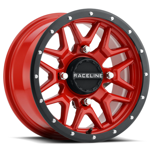 RACELINE Krank Wheel 14x7 4/156 5+2 (+10mm) Blk/Red A94R-47056+10