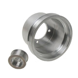 BBK 94-98 Mustang 3.8 V6 Underdrive Pulley Kit - Lightweight CNC Billet Aluminum (2pc) 1619