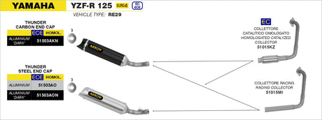 Arrow Exhaust 51015kz