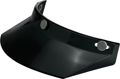 BILTWELL Moto 3-Snap Visor - Black 2002-561