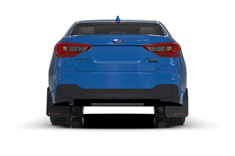 Rally Armor 20-22 Subaru Legacy Black UR Mud Flap w/ White Logo MF64-UR-BLK/WH