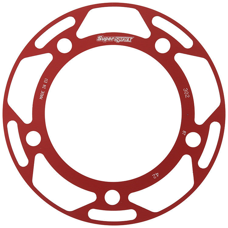 SUPERSPROX Rear Edge Sprkt Color Disk Alu 42t-530 Red Hon RACD-302-42-RED