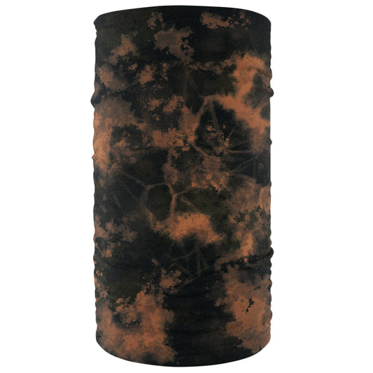 ZAN Motley Tube Fleece Lined Black & Brown Tie Dye TF774