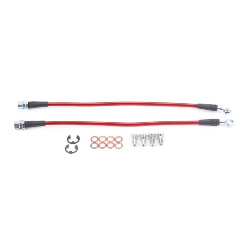 Power Stop 99-04 Ford Mustang Front SS Braided Brake Hose Kit BH00007