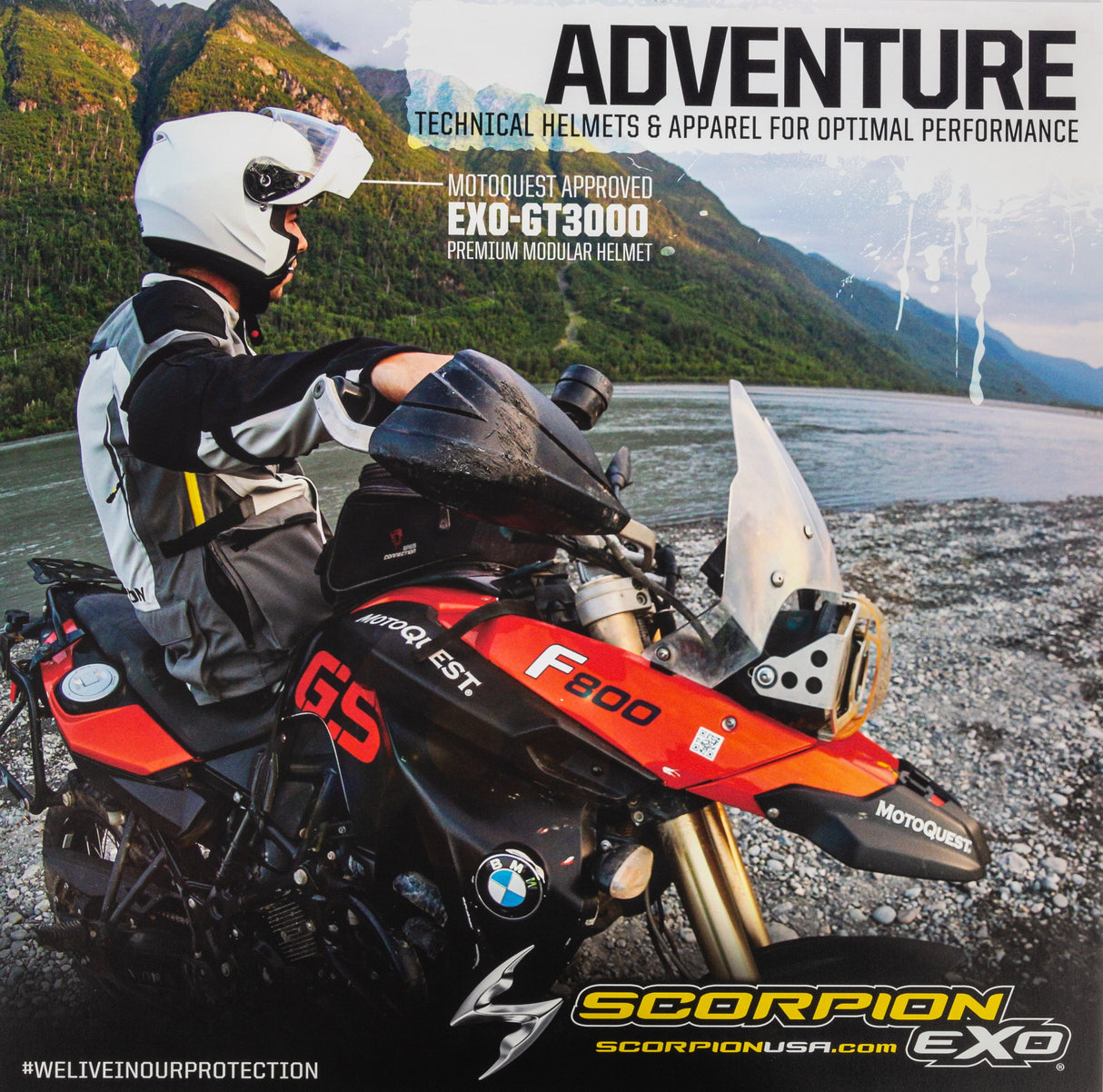 SCORPION EXO Foam Core Sign Adventure 52-643