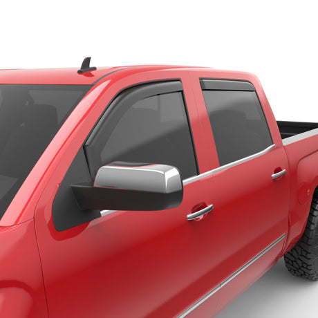 EGR 14+ Chev Silverado/GMC Sierra Crw Cab In-Channel Window Visors - Set of 4 (571771) 571771