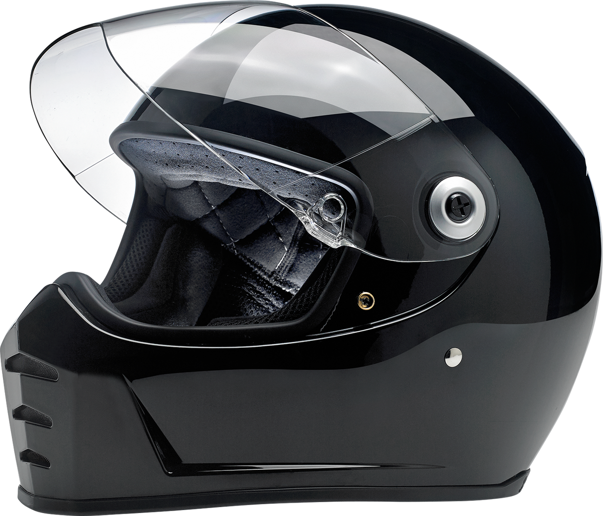 BILTWELL Lane Splitter Helmet - Gloss Black - XS 1004-101-101