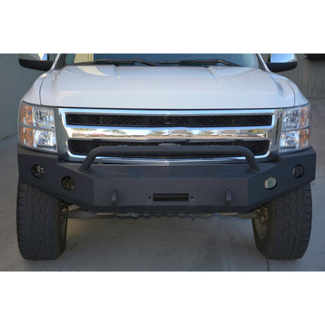 DV8 Offroad 07-13 Chevrolet Silverado 1500 Front Bumper - Black Powdercoat FBCS1-01