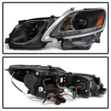 Spyder Lexus GS 300 / 350 / 450 06-11 Headlights - HID Model Only - Black PRO-YD-LG06-HID-DRL-BK 5082800