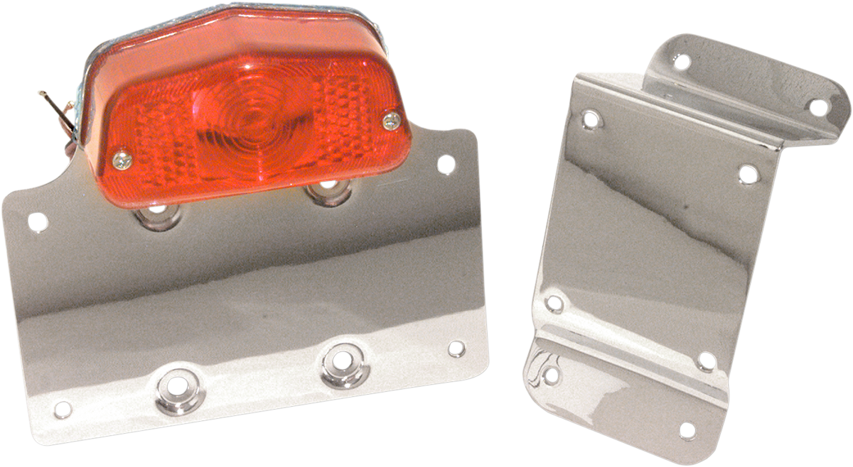 EMGO Taillight License Plate Bracket - Red Lens 62-21550