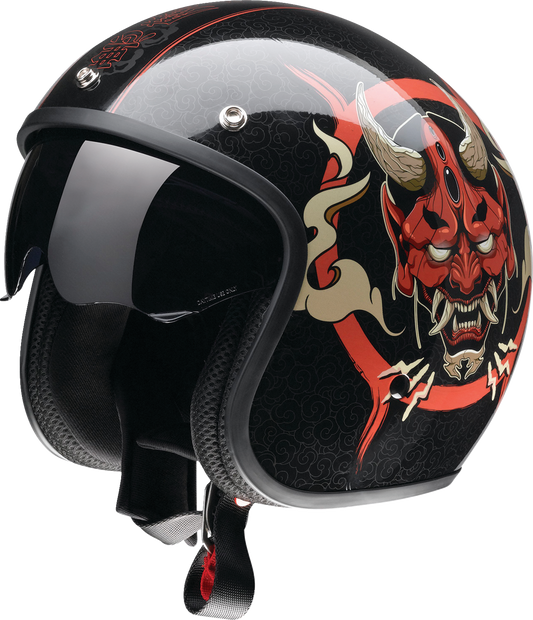 Z1R Saturn Helmet - Devilish - Gloss Black/Red - XS 0104-2876