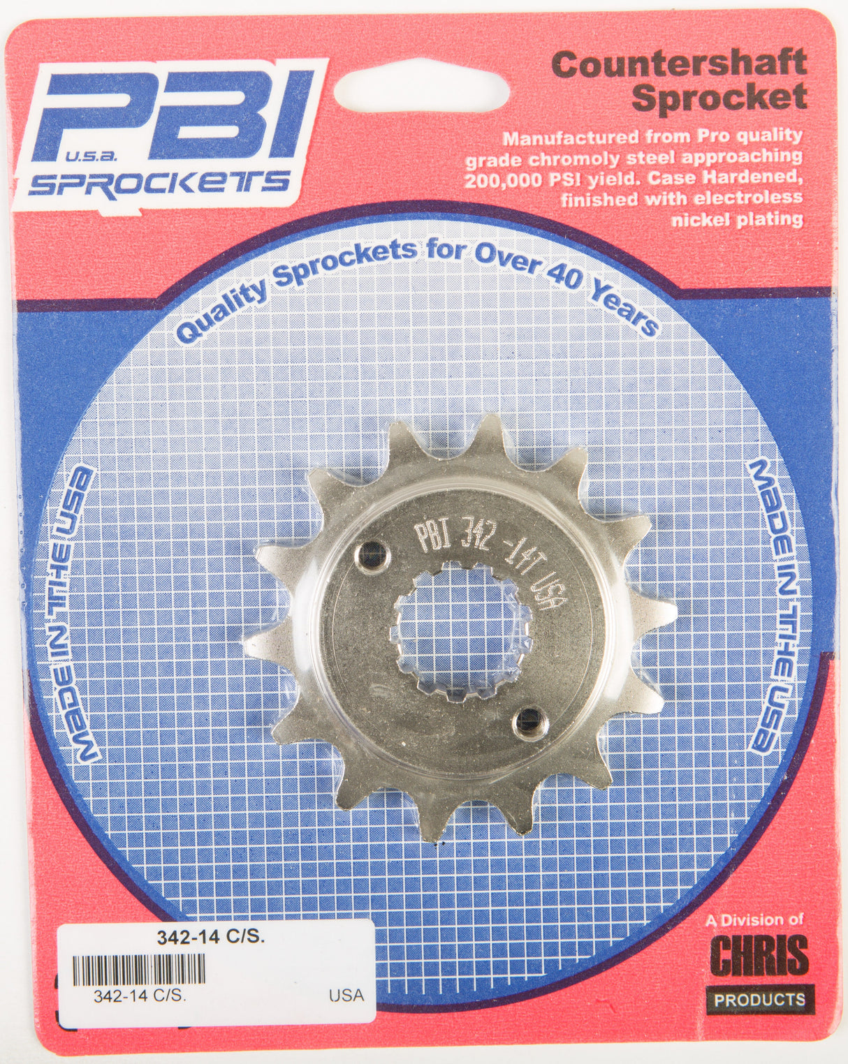 PBIFront Cs Sprocket Steel 14t-520 Hon342-14