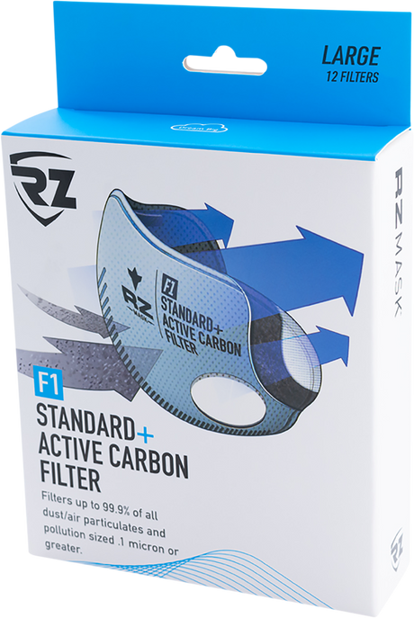 RZ MASK F1 Mask Filter - Carbon - 12PK - Medium FL-62DF:25592
