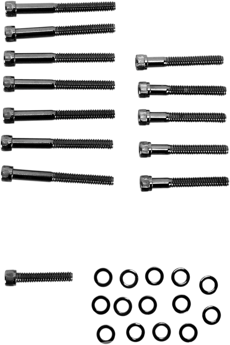 DRAG SPECIALTIES Bolt Kit - Knurled - Camshaft Cover MK687BK