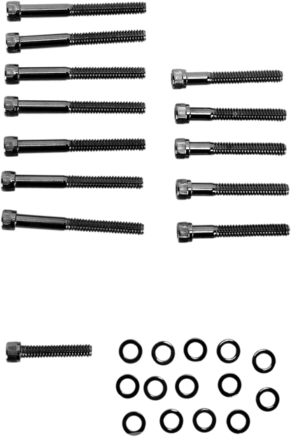 DRAG SPECIALTIES Bolt Kit - Knurled - Camshaft Cover MK687BK