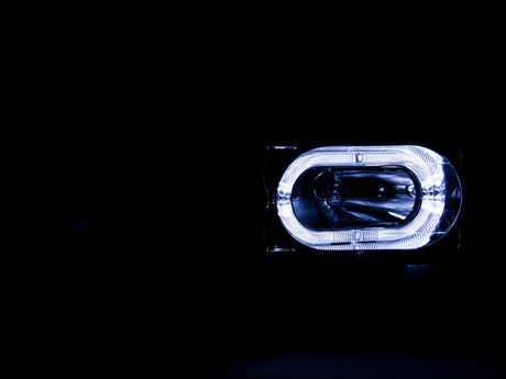 ANZO 1988-1998 Chevrolet C1500 Crystal Headlights Chrome w/ Halo 111006