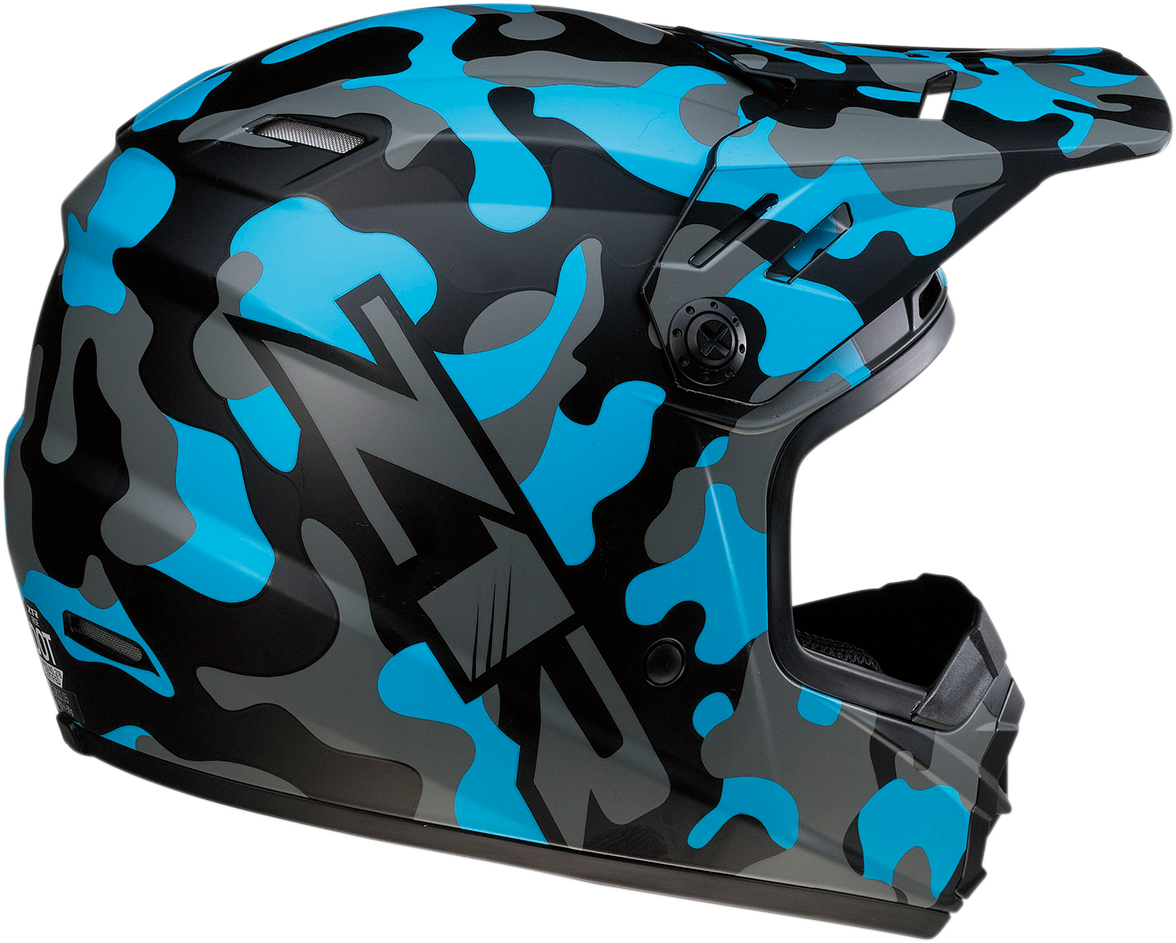 Z1R Youth Rise Helmet - Camo - Blue - Small 0111-1267