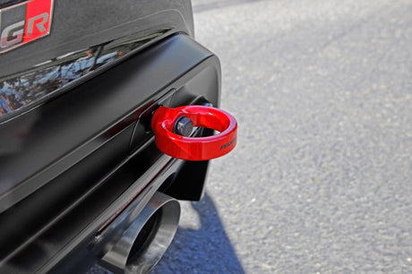 Perrin 2020 Toyota Supra Tow Hook Kit (Rear) - Red PTP-BDY-250RD