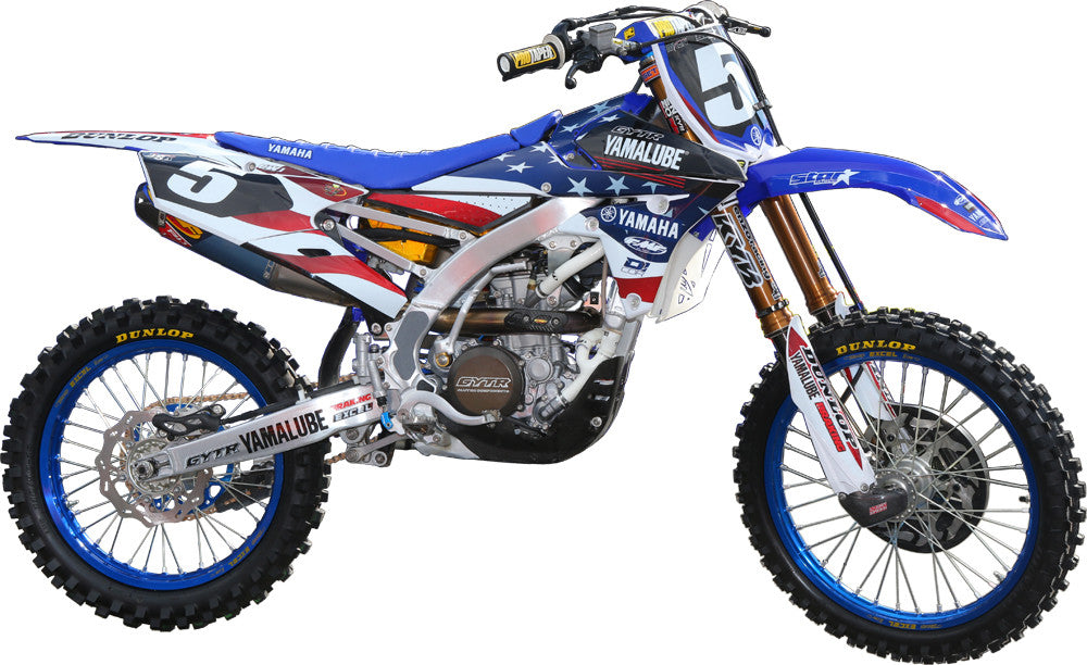 D-COR Complete Kit Mxon Yamaha Black Number Plates 25-50-453BK