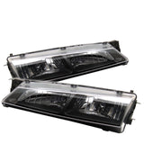 Spyder Nissan 240SX 97-98 Crystal Headlights Black HD-YD-N294-BK 5012616