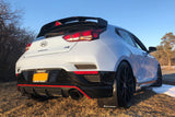 Rally Armor 2019+ Hyundai Veloster N UR Black Mud Flap w/ Performance Blue Logo MF57-UR-BLK/PBL