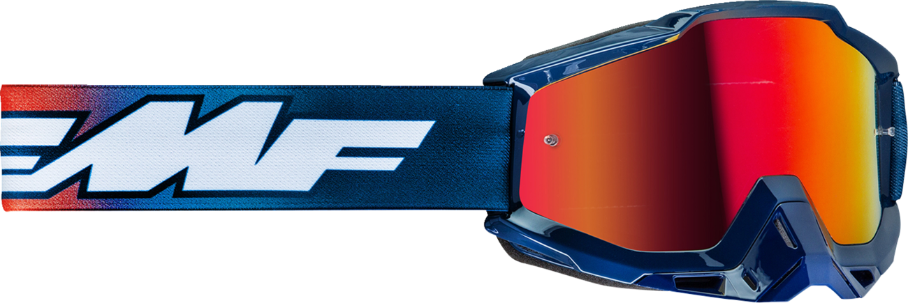 Gafas FMF PowerBomb - Caselli - Azul/Naranja/Blanco - Espejo rojo F-50037-00014 2601-3310 