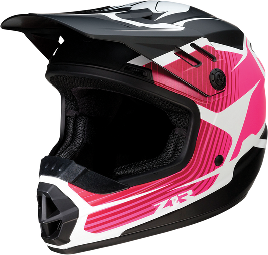 Z1R Youth Rise Helmet - Flame - Pink - Small 0111-1451