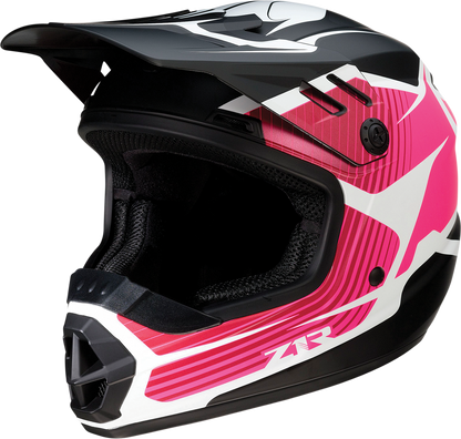 Z1R Youth Rise Helmet - Flame - Pink - Medium 0111-1452