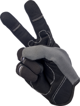 BILTWELL Moto Gloves - Gray/Black - Medium 1501-1101-003