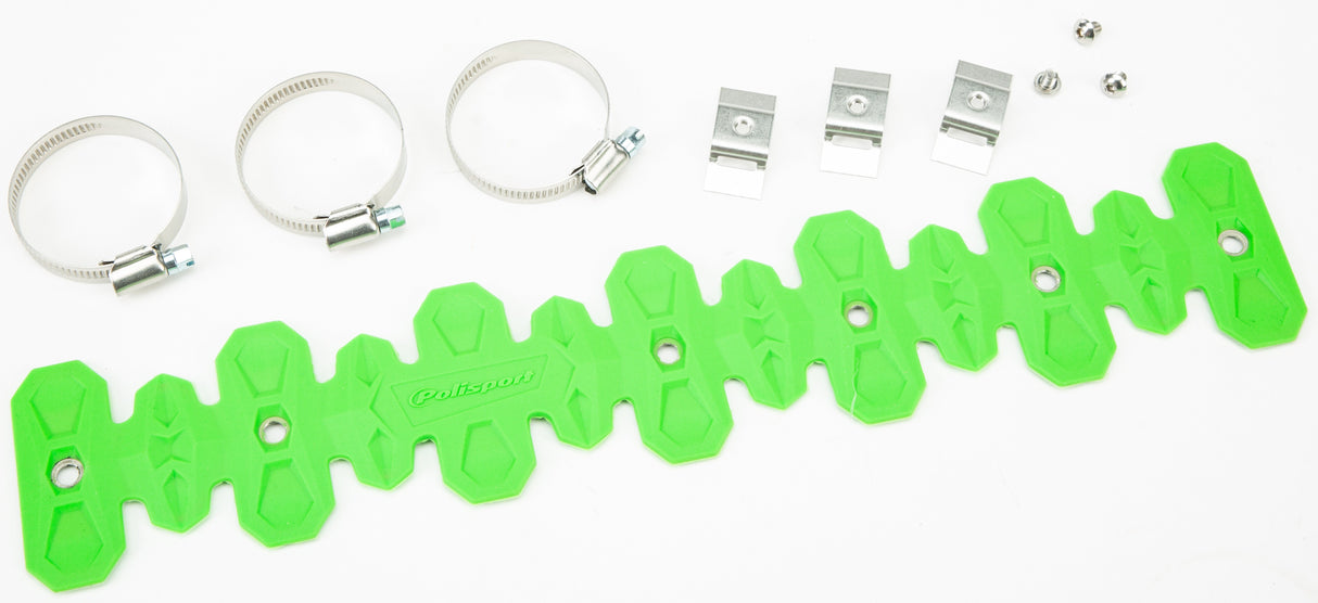 POLISPORT Armadillo Head Pipe Guard Long Green 8483800005