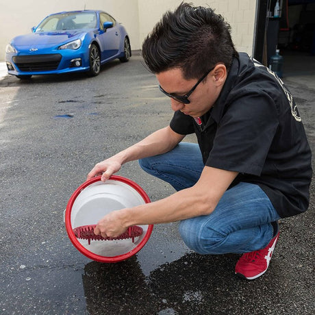 Chemical Guys Cyclone Dirt Trap Car Wash Bucket Insert - Red DIRTTRAP02