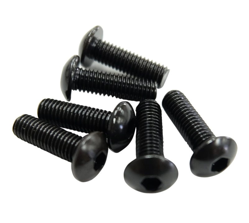 NRG Steering Wheel Screw Upgrade Kit (Flat) - Black SWS-100BK