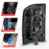 ANZO 14-18 GMC Sierra 1500 Full LED Taillights Black Housing Clear Lens (w/C Light Bars) 311464