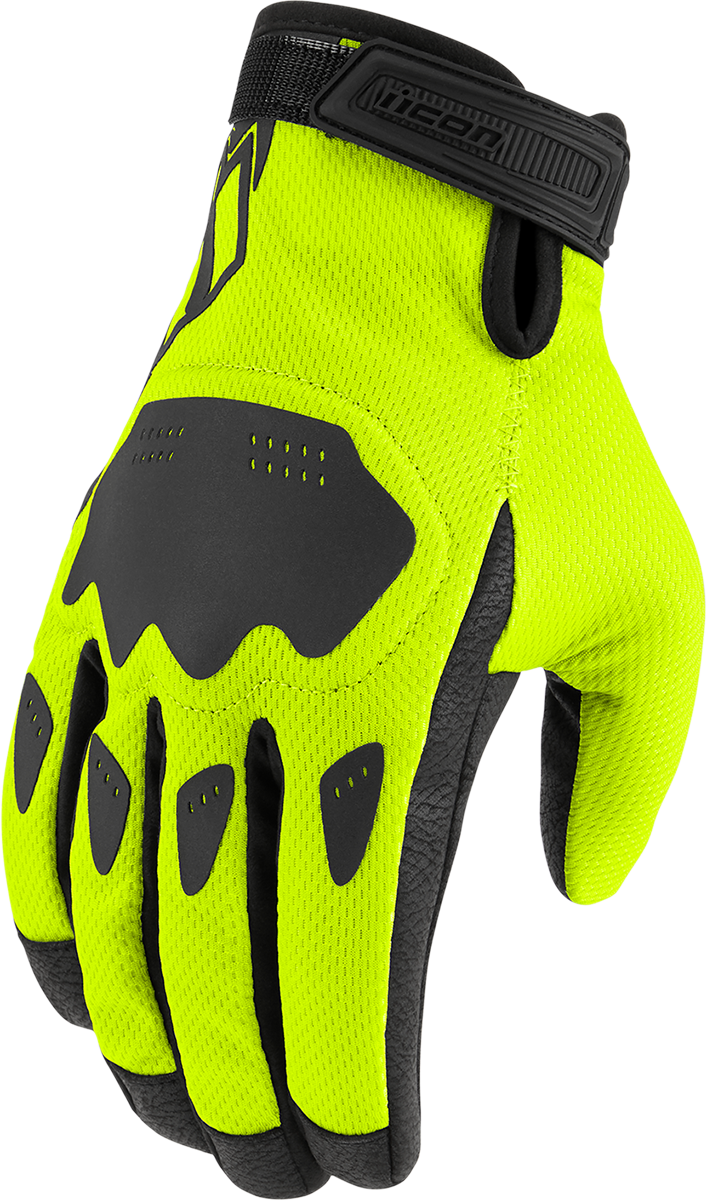 ICON Hooligan™ CE Gloves - Hi-Vis - Small 3301-4378