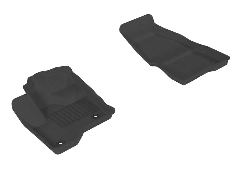 3D MAXpider 2009-2019 Ford Flex Kagu 1st Row Floormat - Black L1FR02111509