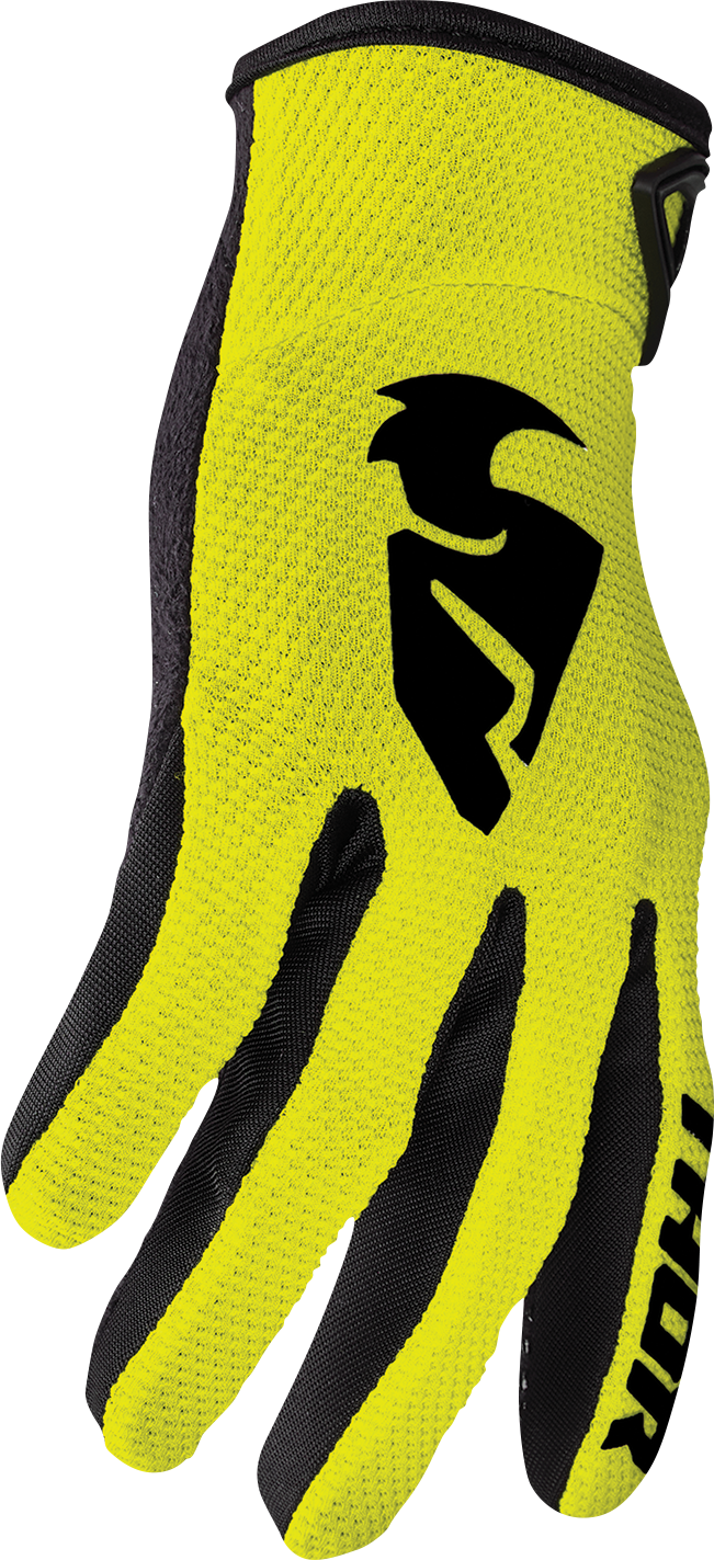 THOR Sector Gloves - Acid/Black - Large 3330-5880