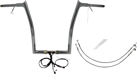 FAT BAGGERS INC. Handlebar Kit - Pointed Top - 16" - Chrome 902916