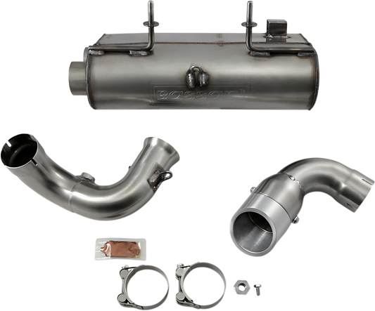 BASSANI XHAUST Muffler - Stainless Steel - RZR XP 900 2014 6R9017