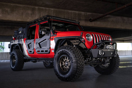 DV8 Offroad 18-22 Jeep Wrangler JL/JT Spec Series Half Doors - Front Set HDJL-02F