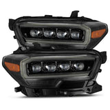 AlphaRex 16-20 Toyota Tacoma NOVA LED Projector Headlight Plank Style Alpha Black w/Activation Light 880705