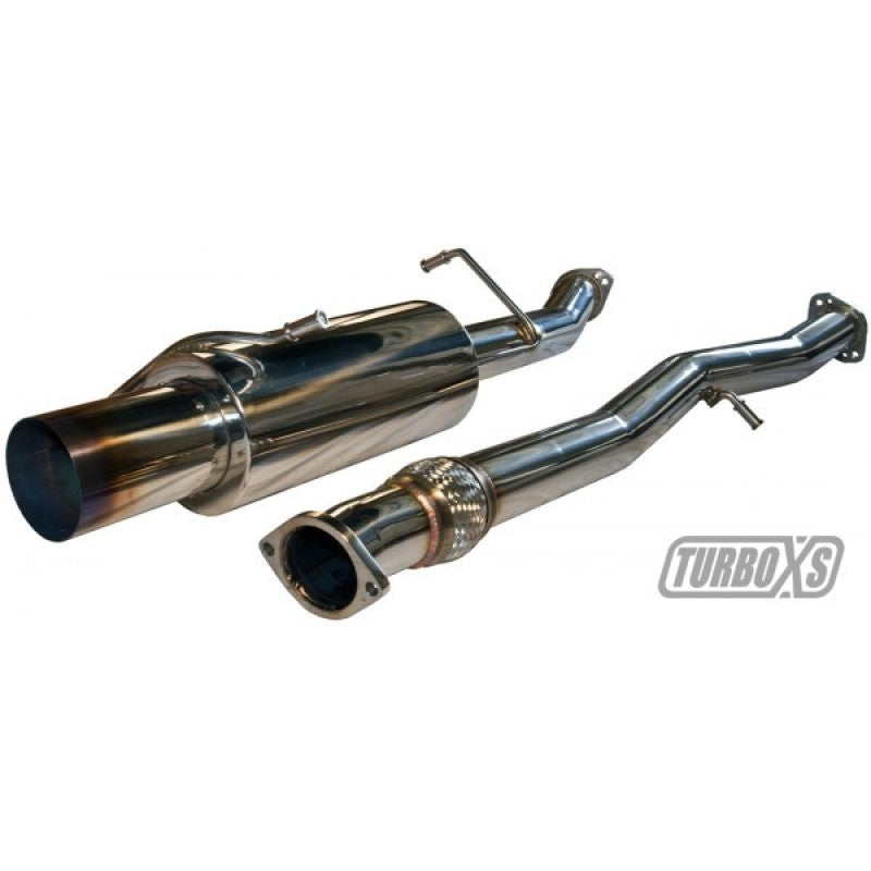 Turbo XS 02-07 WRX-STi Catback Exhaust Blued Tips WS02-CBE-TI